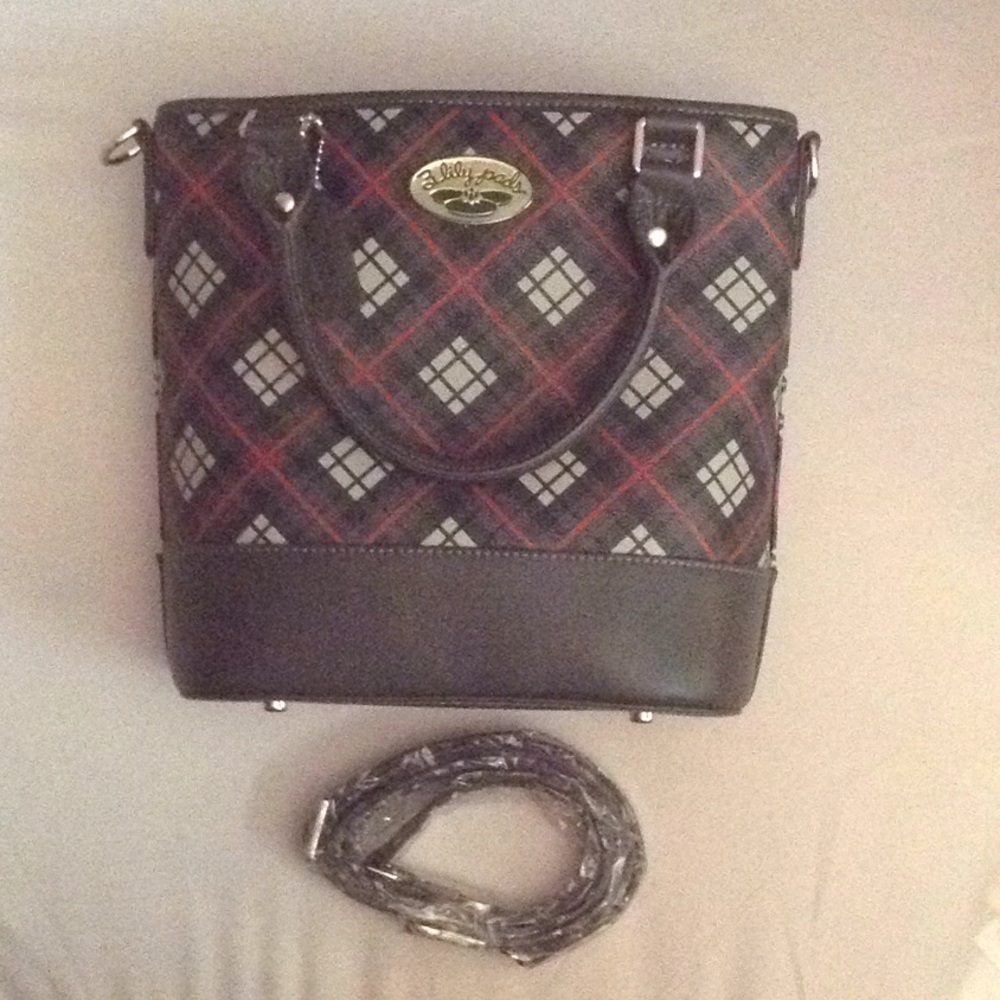 New 3 Lily Pad handbag leather With shoulder strap